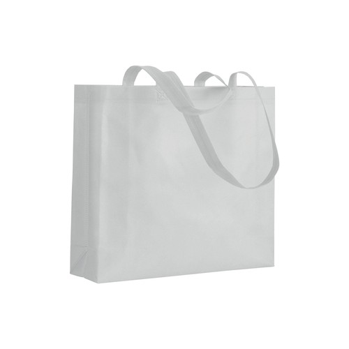 Shopper avec soufflet en TNT 80g/m2 thermosoudé, anses longues - 1