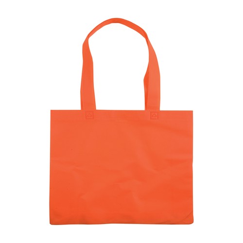 Shopper avec soufflet en TNT 80g/m2 thermosoudé, anses longues - 2