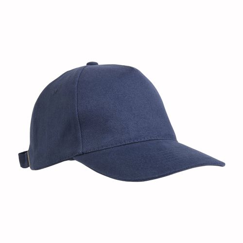Casquette en coton épais brossé, 5 panneaux, fermeture en métal - 1