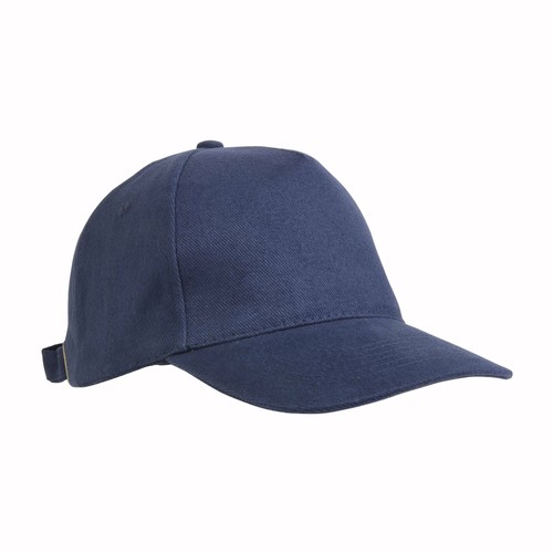 Casquette en coton épais brossé, 5 panneaux, fermeture en métal - 1