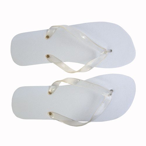 Tong UNISEXE avec semelle en PE (114 g) et lanière en PVC transparente. Taille unique - 2