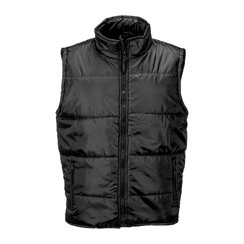 Veste rembourrée sans manche en polyester doublé avec 2 poches latérales, avec fermeture é - 1