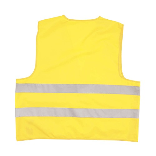 Veste de haute visibilité en polyester de couleur fluo avec bande réfléchissante EN ISO 20 - 2