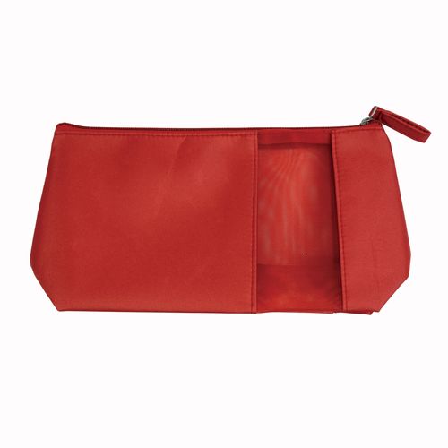 Trousse de toilette en microfibre avec fermeture éclair et fenetre perforée (26x25x9cm) - 2