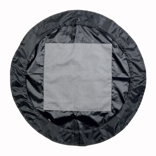 Tapis repose-pieds en polyester repliable et transformable en sac pour vetements humides - 3