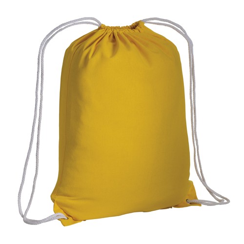 Sac à dos en coton 135 g/m2 avec fermeture réglable à cordon - 1