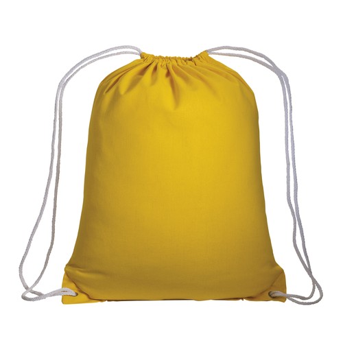 Sac à dos en coton 135 g/m2 avec fermeture réglable à cordon - 2