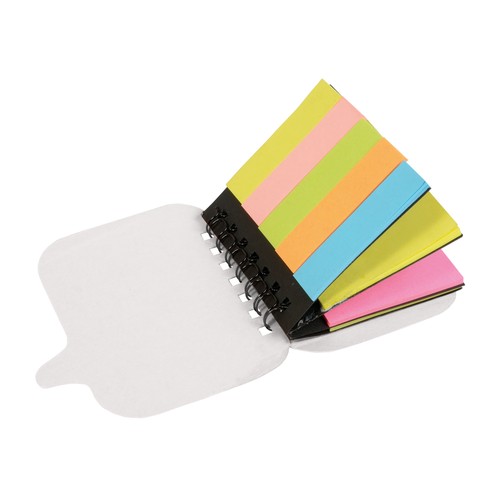 Porte-memo avec feuillets post-it colorés - 2