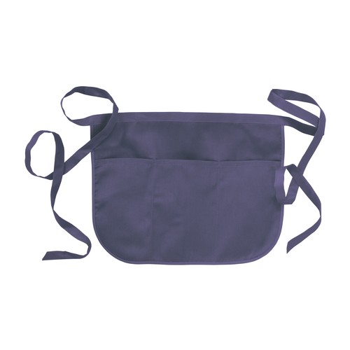 Tablier de bar 20 % coton/80 % polyester (180g/m2), 49x34 cm avec 3 poches frontales - 1