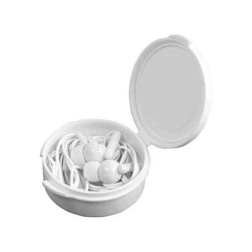 Oreillettes intra-auriculaires in ear en plastique dans boite ronde personnalisable - 4