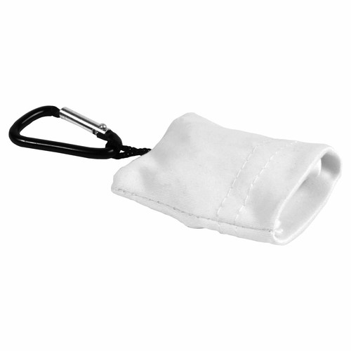 Porte-clés à mousqueton avec chiffon en microfibre pour nettoyage de lunettes (15 x 15 cm) - 1