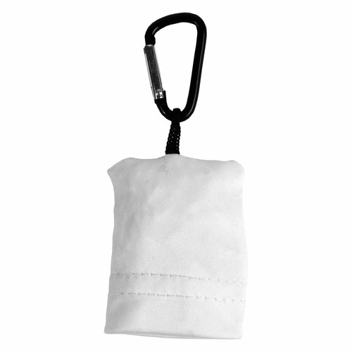 Porte-clés à mousqueton avec chiffon en microfibre pour nettoyage de lunettes (15 x 15 cm) - 2