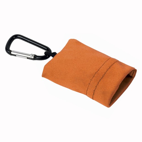 Porte-clés à mousqueton avec chiffon en microfibre pour nettoyage de lunettes (15 x 15 cm) - 1