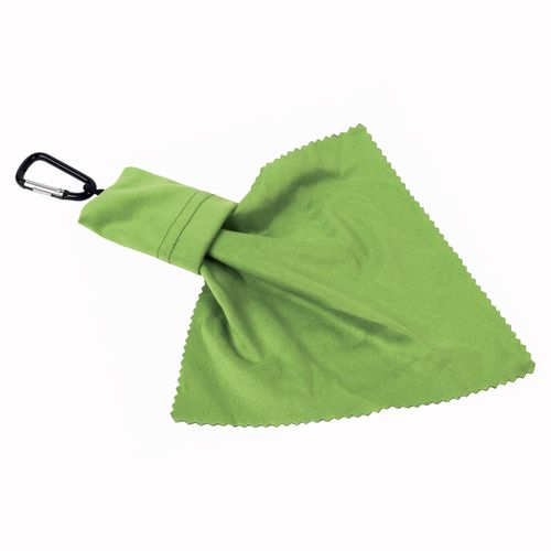Porte-clés à mousqueton avec chiffon en microfibre pour nettoyage de lunettes (15 x 15 cm) - 3