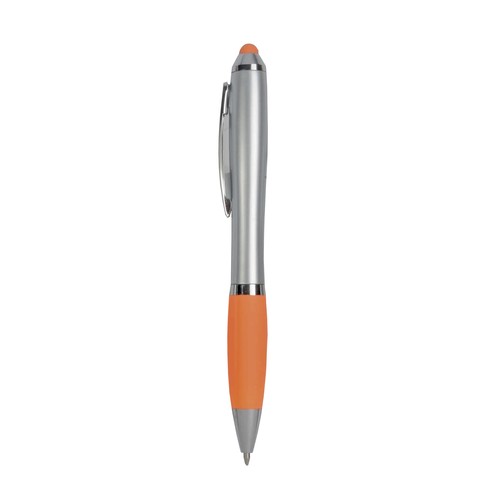 Stylo en plastique pour écran tactile avec grip coloré - 2