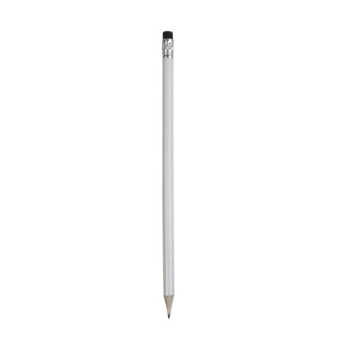 Crayon tempérée cylindrique avec gomme - 1