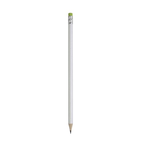 Crayon tempérée cylindrique avec gomme - 1