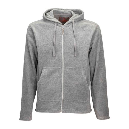 Sweat homme à fermeture éclair en micropolaire 180 g/m2 avec capuche et poche frontale kan - 1