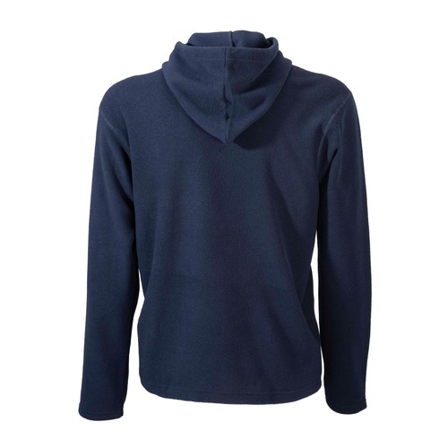 Sweat homme à fermeture éclair en micropolaire 180 g/m2 avec capuche et poche frontale kan - 2