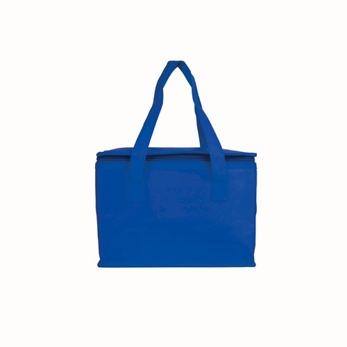 Laminated non-woven fabric cooler bag with silver interior Laminated non-woven fabric cooler bag with silver interior