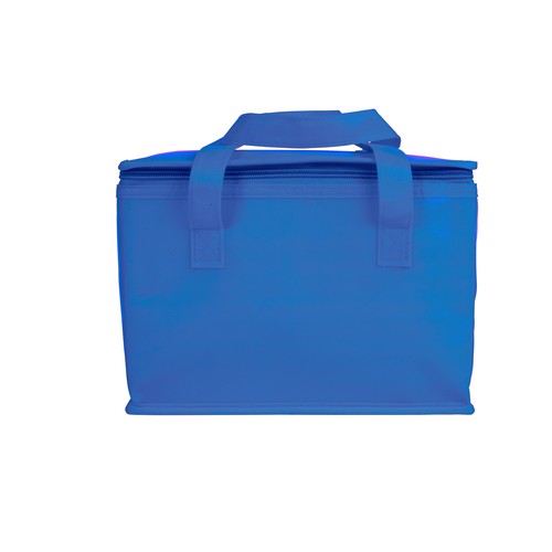 Laminated non-woven fabric cooler bag with silver interior Laminated non-woven fabric cooler bag with silver interior