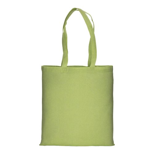 Shopper en coton recyclé  150 g/m, effet mélange, anses longues - 2