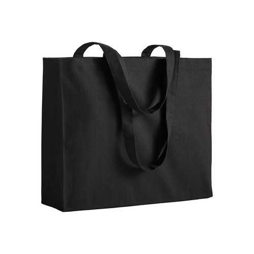 200 g/m2 cotton shopping bag, long handles and gusset