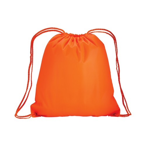 Sac à dos fluo en polyester 210 T avec fermeture réglable à cordon et angles renforcés - 2
