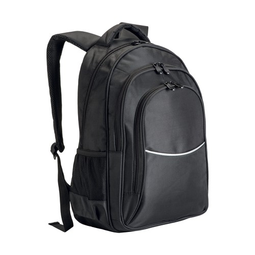 Sac à dos porte-ordinateur personnalisé en polyester 1680D avec 3 poches. Poche principale porte-pc
