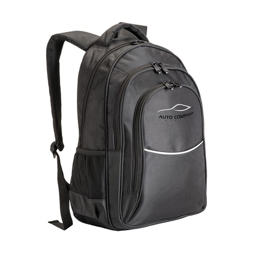 Sac à dos porte-ordinateur en polyester 1680D avec 3 poches - 4