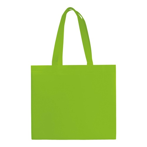 Shopper en TNT laminé, anses longues et soufflet - 2