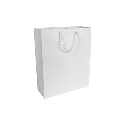 Shopper avec soufflet en papier laminé opaque 157 g/m2 - 1