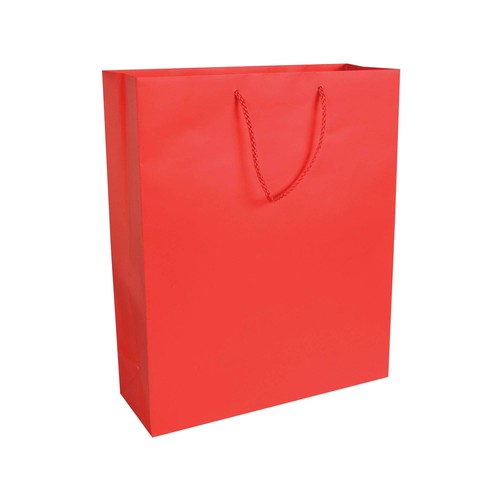 BOLSA DE PAPEL LAMINADO MATE  34X41X12 CM