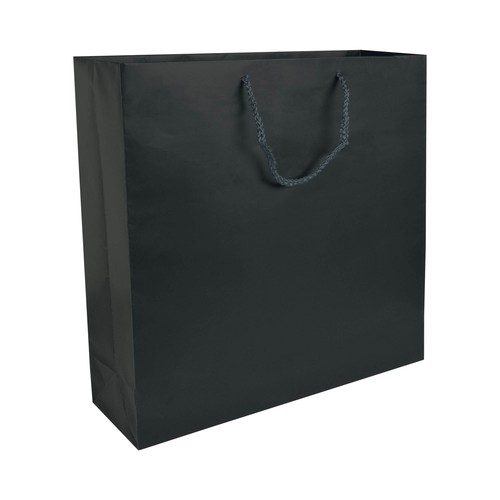 Shopper avec soufflet en papier laminé opaque 157 g/m2 - 1