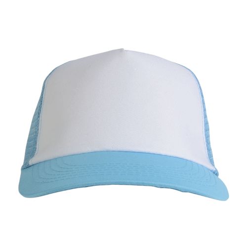 Casquette en polyester, 5 panneaux avec filet, fermeture velcro - 2