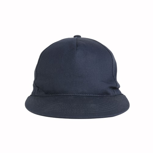 Casquette en coton épais, 6 panneaux avec visière droite, fermeture velcro - 2