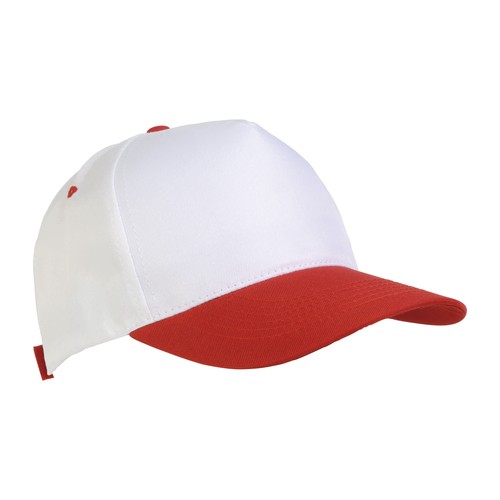 Casquette en polyester, 5 panneaux, fermeture velcro - 1