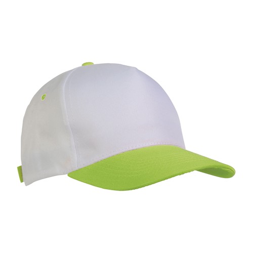 Casquette en polyester, 5 panneaux, fermeture velcro - 1