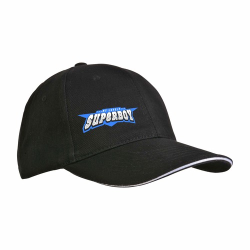 Casquette en coton épais, 6 panneaux avec visière sandwich, fermeture velcro - 3