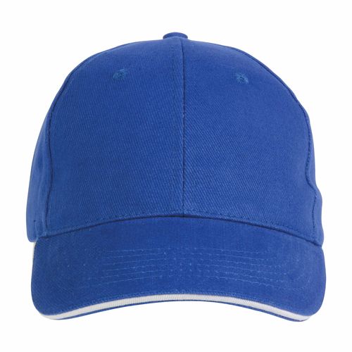 Casquette en coton épais, 6 panneaux avec visière sandwich, fermeture velcro - 2