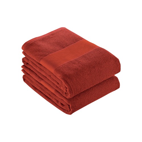Serviette en éponge de coton 100% (350 g/m2) avec bande OPAQUE imprimable (50x100 cm) - 1