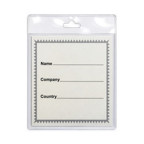 Porte-badge en plastique transparent - 1