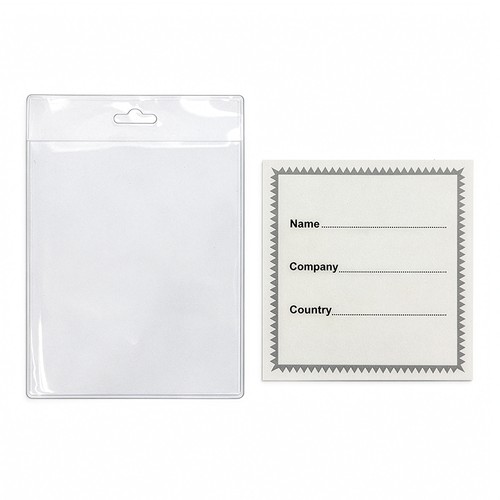 Porte-badge en plastique transparent - 3