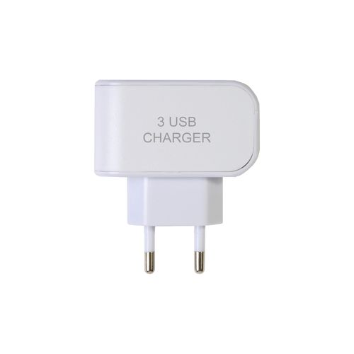 Chargeur multiporte USB mural, en plastique avec 3 entrées (3 entrées chacune de 5V/1000 m - 2