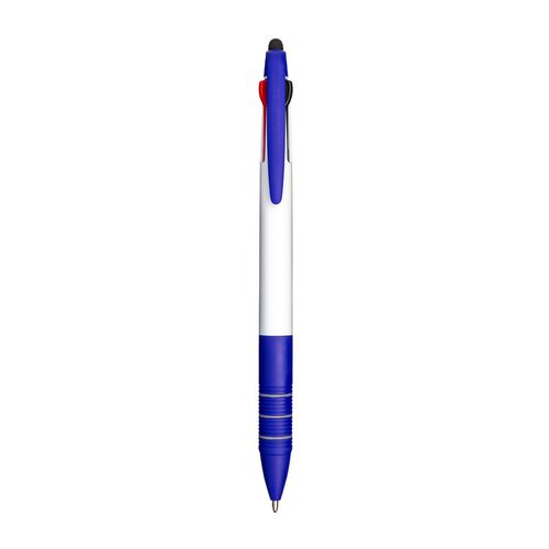 Stylo bille en 3 couleurs (bleu/rouge/noire) avec touch screen - 1