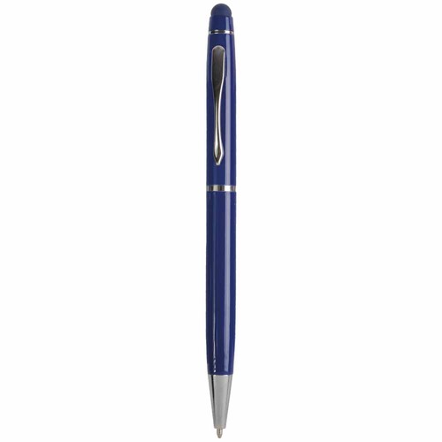 Stylo bille en metal avec rond en caoutchouc personnalisé pour écran tactile
