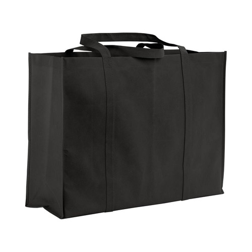 Shopper maxi avec soufflet en TNT 100 g/m2 cousu avec anses longues - 1