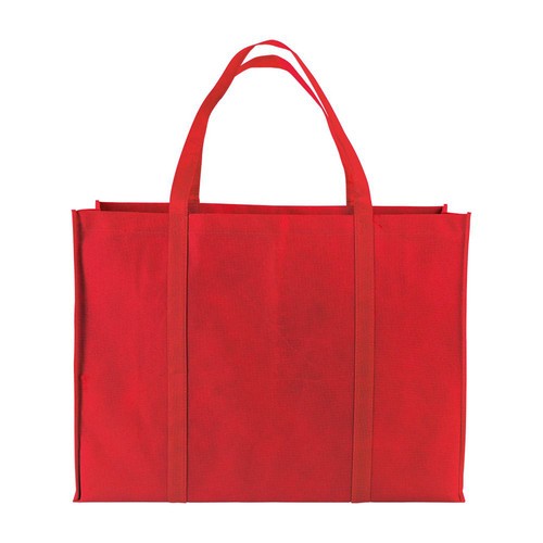 Shopper maxi avec soufflet en TNT 100 g/m2 cousu avec anses longues - 2