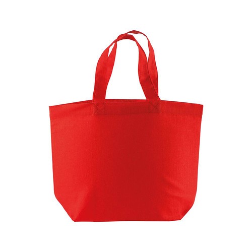 Shopper avec soufflet à la base en coton 120 g/m2, anses courtes - 2