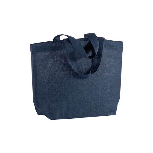 120 g/m2 cotton shopping bag, short handles and bottom gusset